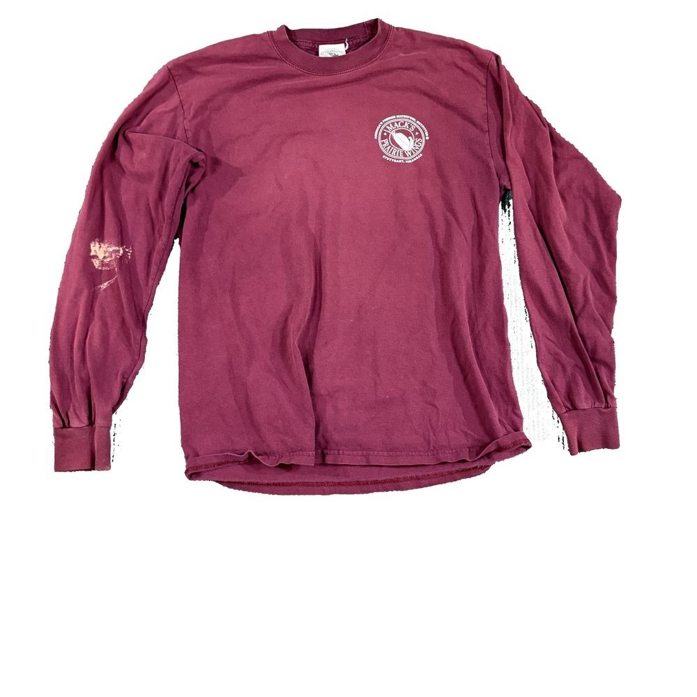 Macks Prairie Wings Long Sleeve T-Shirt Maroon Mens Large Waterfowl Hunting AR
